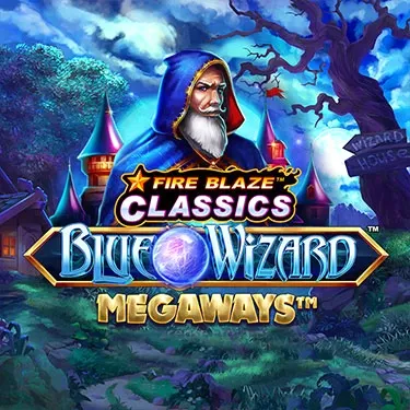 Blue Wizard Megaways slot from Fire Blaze Classics with magical fantasy theme